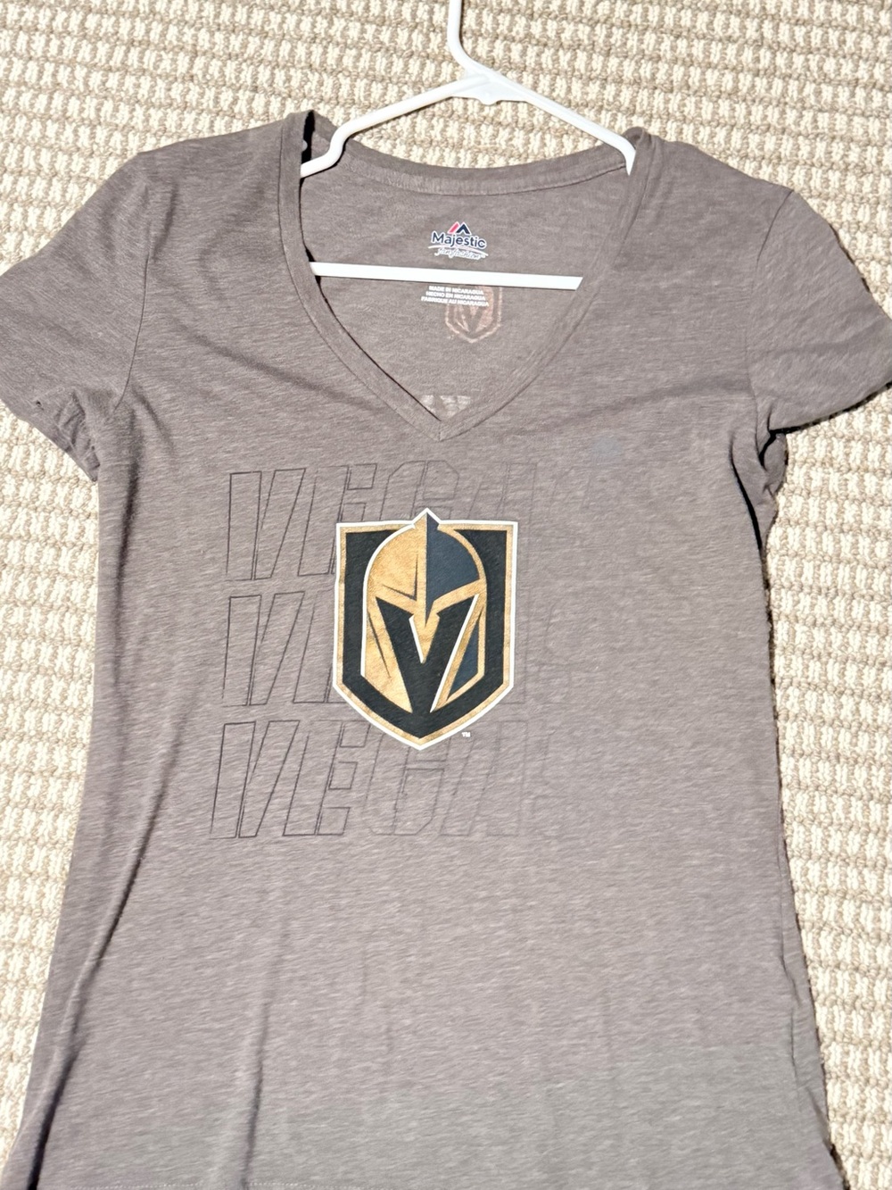 Vegas Golden Knights V-Neck Team Logo Tee